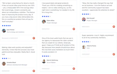 an image of various reviews arrayed in a mosaic